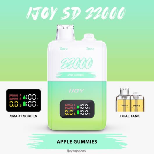 iJOY SD 22000 desechable 8ZPZ145 - Cigarro Electronico iJOY Precio gomitas de manzana
